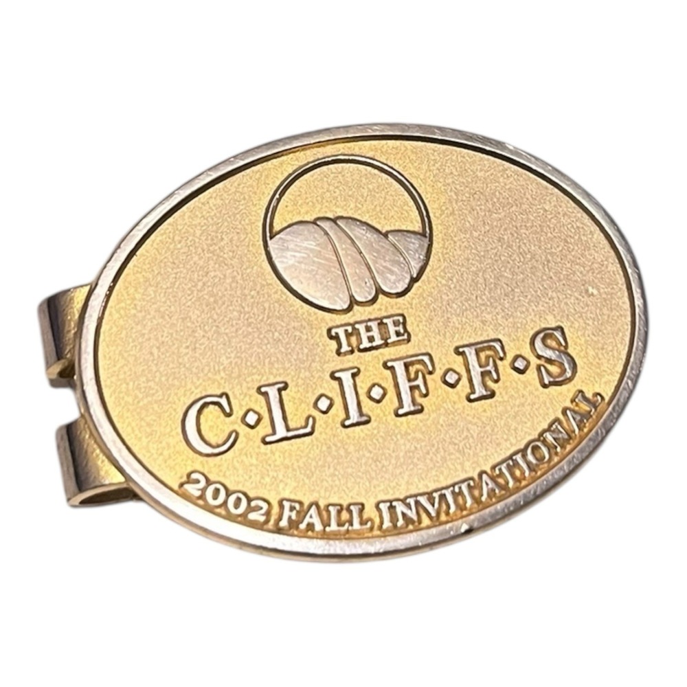Vintage Money Clip The Cliffs‎ Golf Invitational Tournament 2002 SC NC Carolina